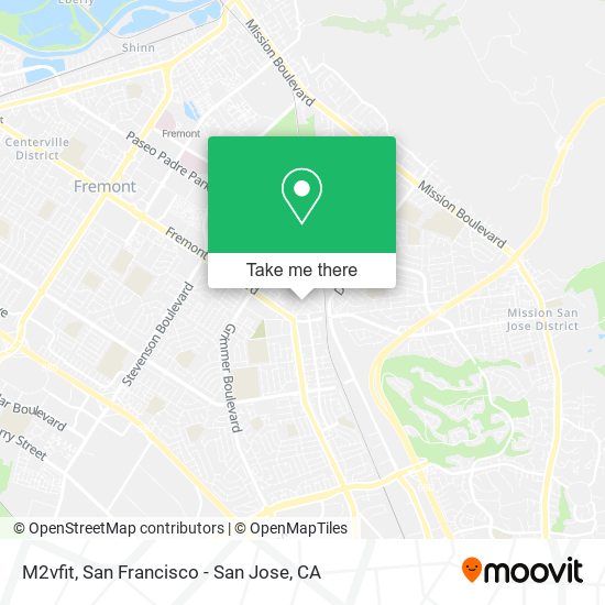 M2vfit map