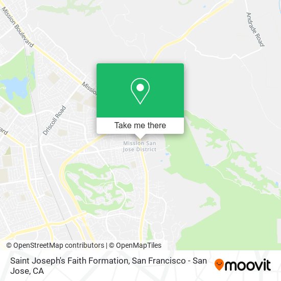 Saint Joseph's Faith Formation map
