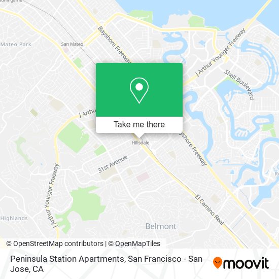 Peninsula Station Apartments map