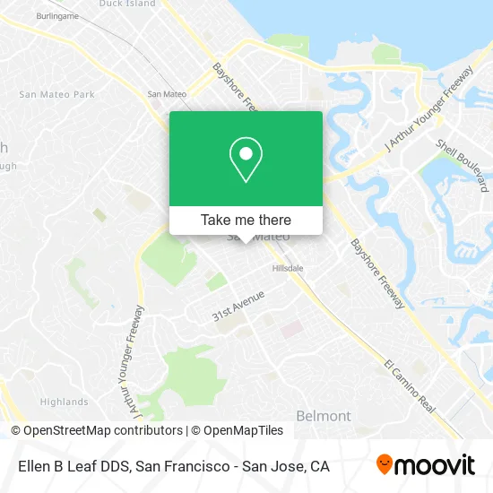 Ellen B Leaf DDS map