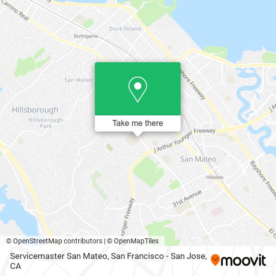 Mapa de Servicemaster San Mateo