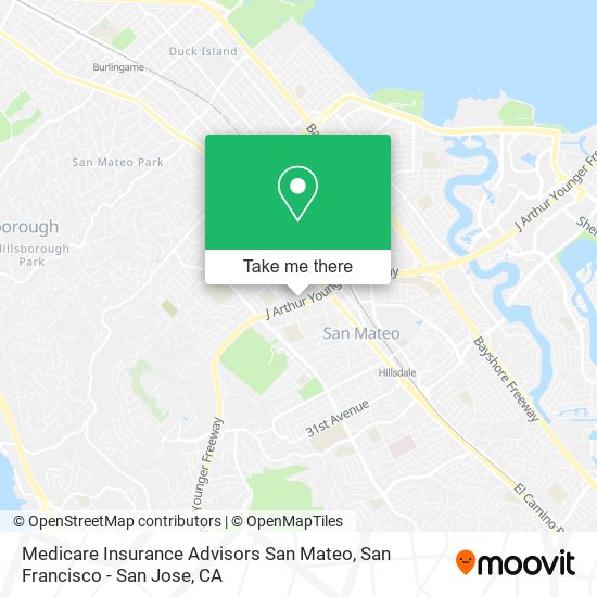 Mapa de Medicare Insurance Advisors San Mateo