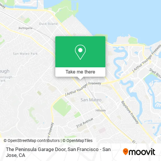 Mapa de The Peninsula Garage Door