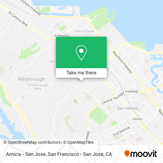 Amicis - San Jose map