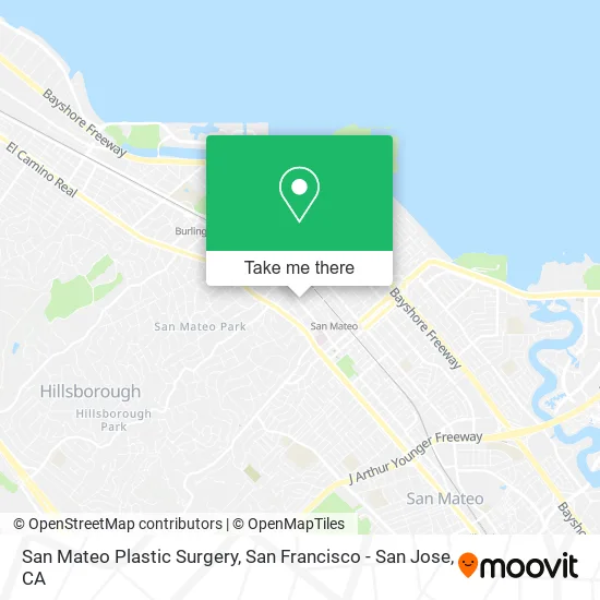 San Mateo Plastic Surgery map