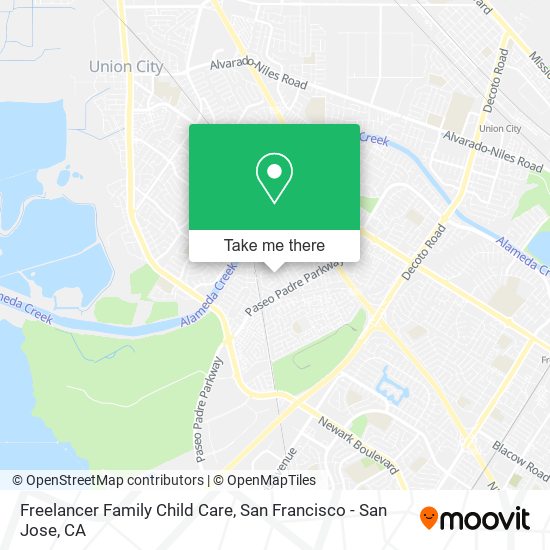 Freelancer Family Child Care map