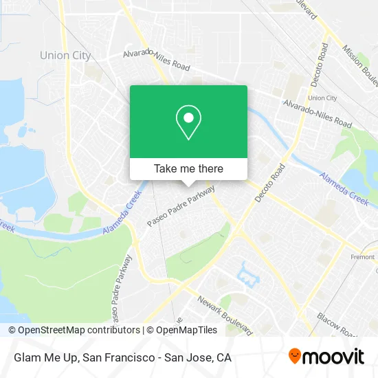 Glam Me Up map