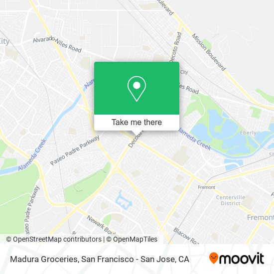 Madura Groceries map