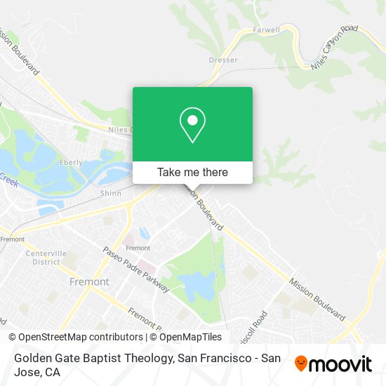 Golden Gate Baptist Theology map