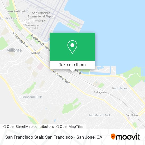 San Francisco Stair map