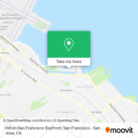 Hilton-San Francisco Bayfront map