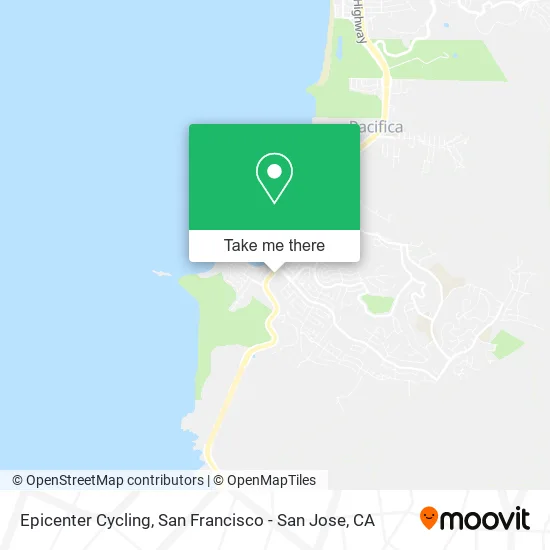 Epicenter Cycling map