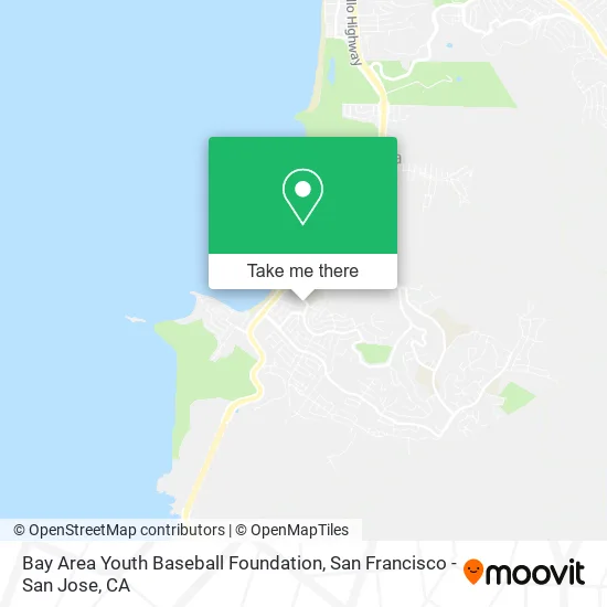 Bay Area Youth Baseball Foundation map