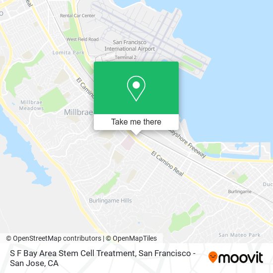 S F Bay Area Stem Cell Treatment map
