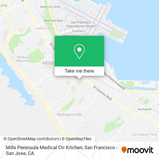 Mills Peninsula Medical Ctr Kitchen map
