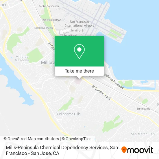 Mapa de Mills-Peninsula Chemical Dependency Services