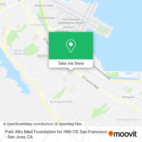 Palo Alto Med Foundation for Hlth CR map