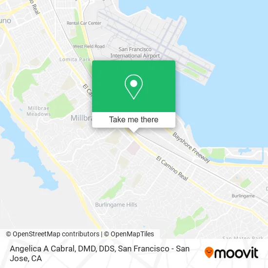 Mapa de Angelica A Cabral, DMD, DDS
