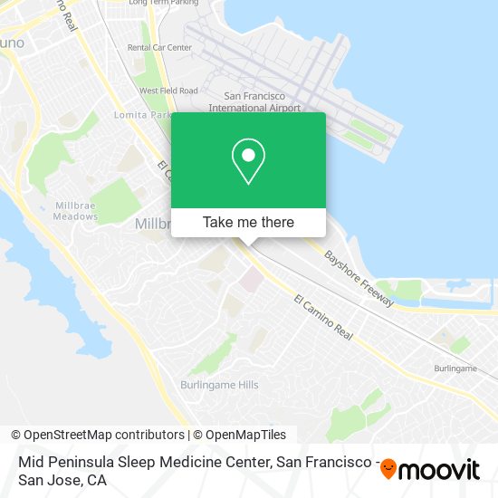 Mid Peninsula Sleep Medicine Center map