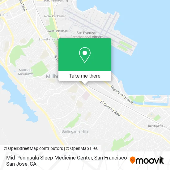 Mapa de Mid Peninsula Sleep Medicine Center