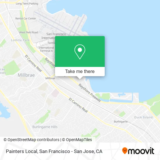Painters Local map