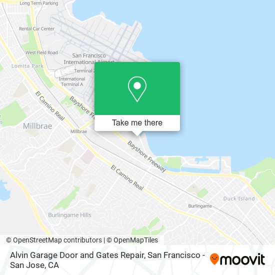 Mapa de Alvin Garage Door and Gates Repair