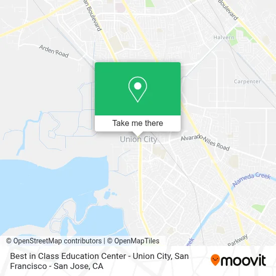 Best in Class Education Center - Union City map