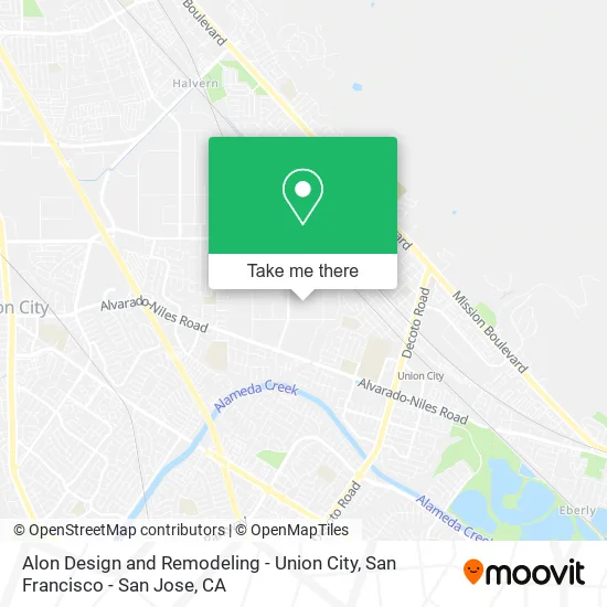 Alon Design and Remodeling - Union City map