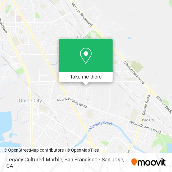 Mapa de Legacy Cultured Marble