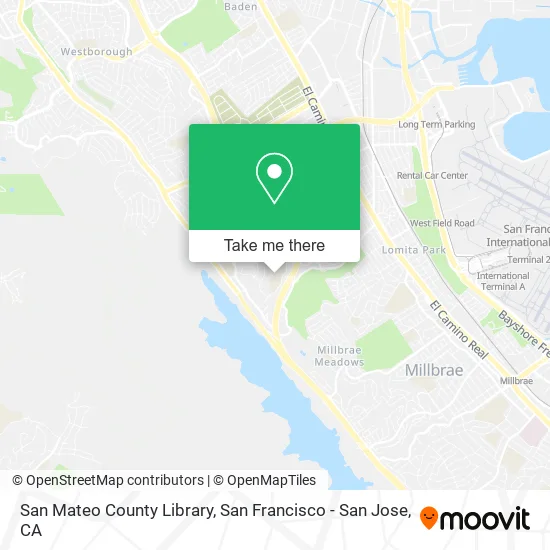 San Mateo County Library map