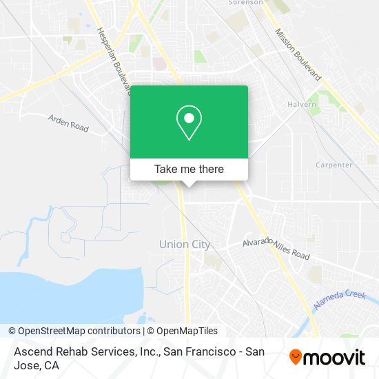 Mapa de Ascend Rehab Services, Inc.