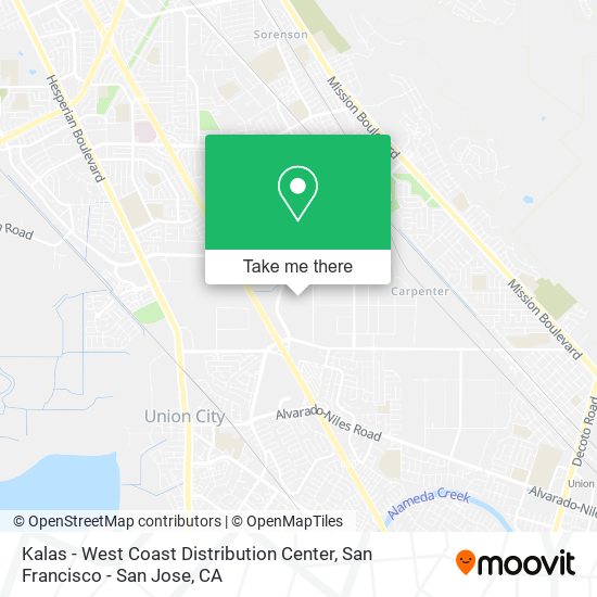 Kalas - West Coast Distribution Center map