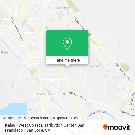 Kalas - West Coast Distribution Center map