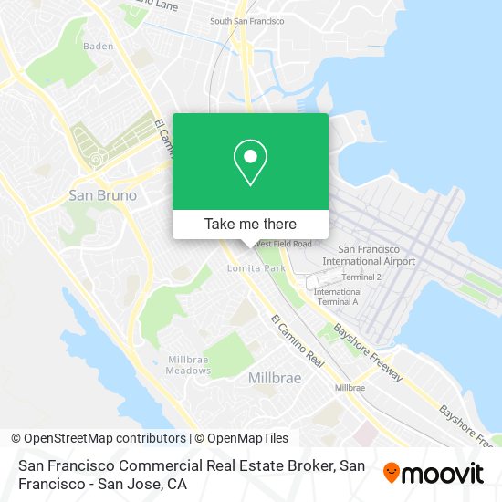 San Francisco Commercial Real Estate Broker map