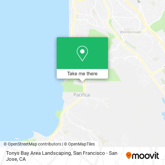 Tonys Bay Area Landscaping map