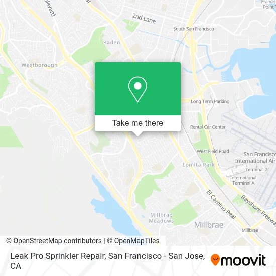 Leak Pro Sprinkler Repair map