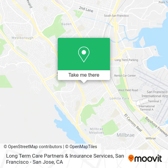Long Term Care Partners & Insurance Services map