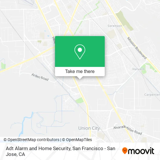 Mapa de Adt Alarm and Home Security
