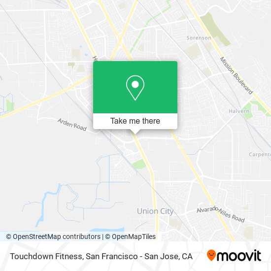 Touchdown Fitness map