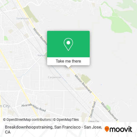 Breakdownhoopstraining map