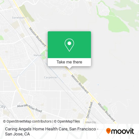 Mapa de Caring Angels Home Health Care