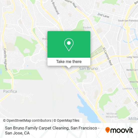 Mapa de San Bruno Family Carpet Cleaning