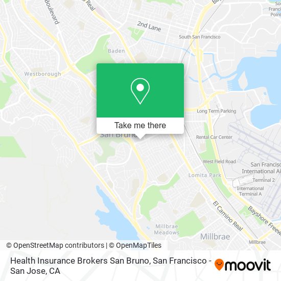 Mapa de Health Insurance Brokers San Bruno