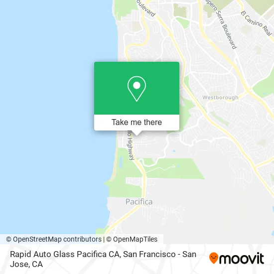 Mapa de Rapid Auto Glass Pacifica CA