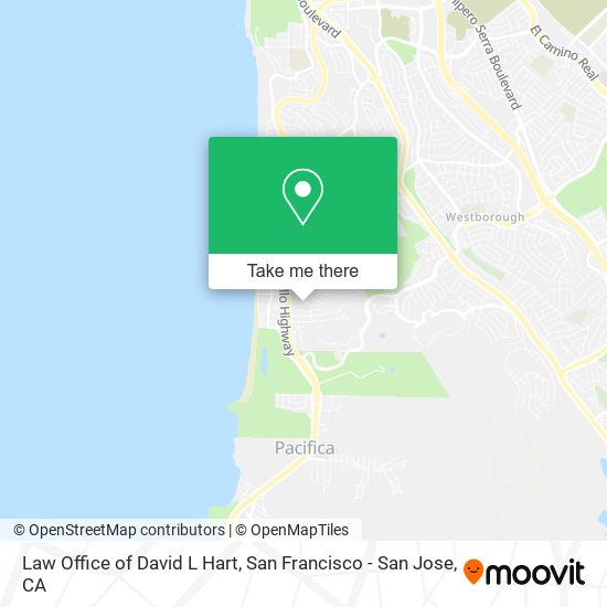 Law Office of David L Hart map