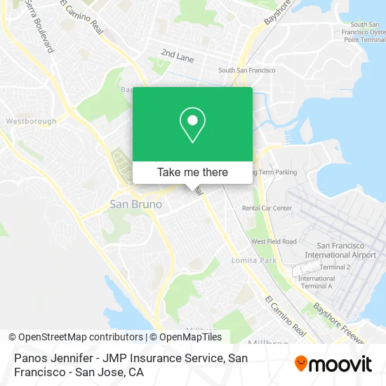 Panos Jennifer - JMP Insurance Service map