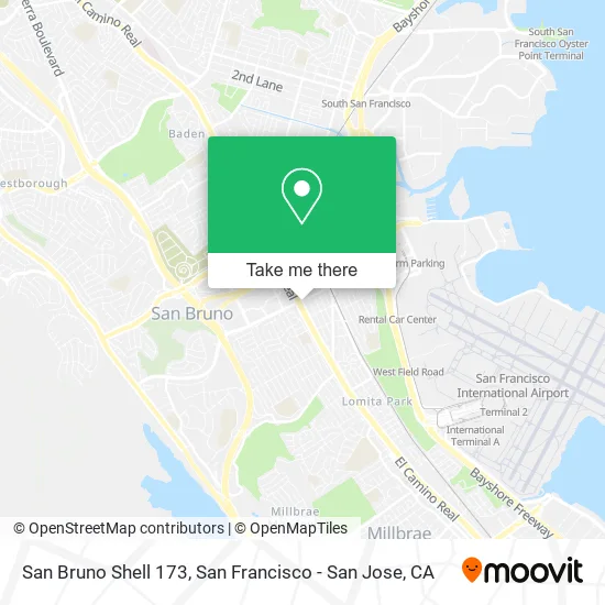 San Bruno Shell 173 map