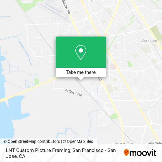 LNT Custom Picture Framing map