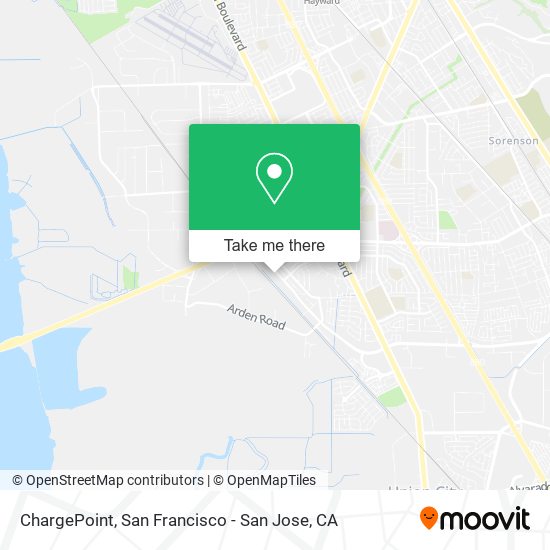 Mapa de ChargePoint