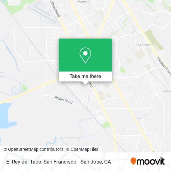 El Rey del Taco map